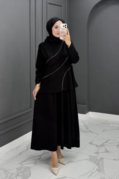 Mihrican Etekli Takım - Siyah