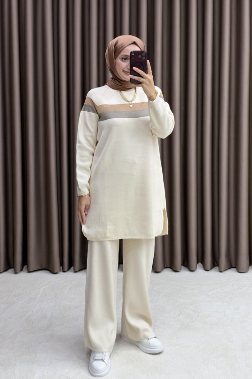 Miray Triko Takım - Bej