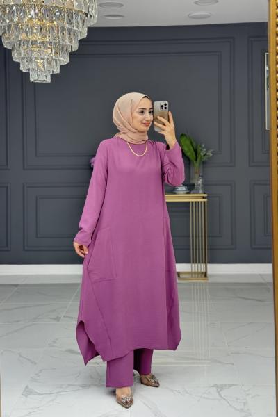 navide tesettür takım - gül