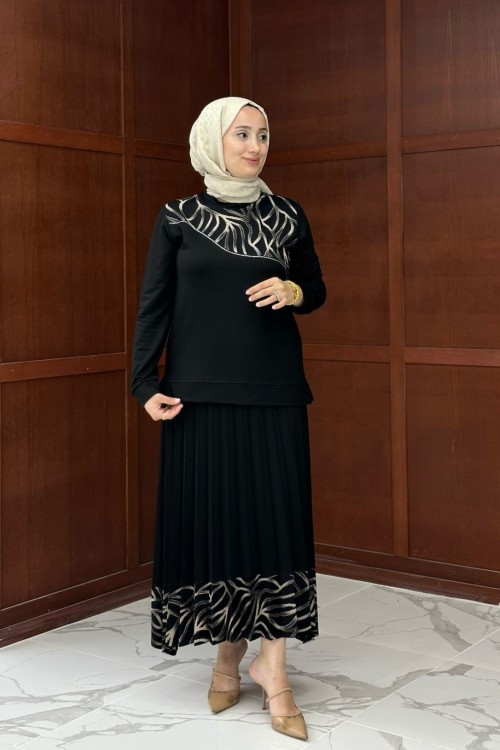 Neva Etekli Takım -Siyah