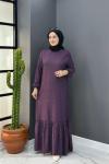 Oylum Elbise - Mor