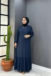 Oylum Elbise - Lacivert