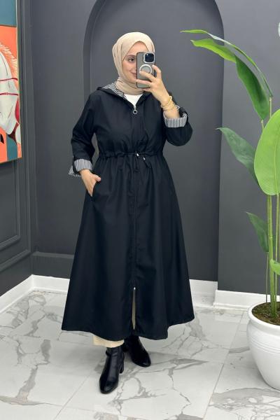 Qarin Uzun Trench - Siyah