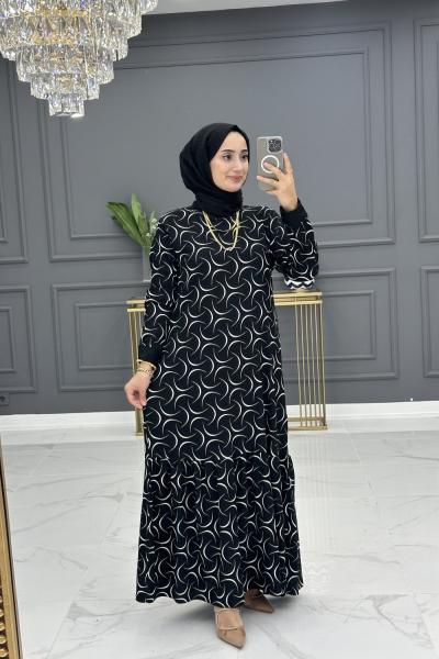 Saadet elbise - siyah