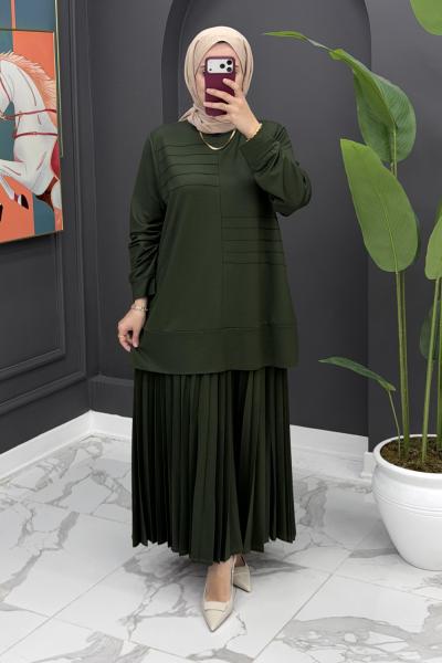 Safinaz Etekli Takım - yeşil