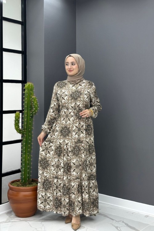 Safir Elbise - Bej