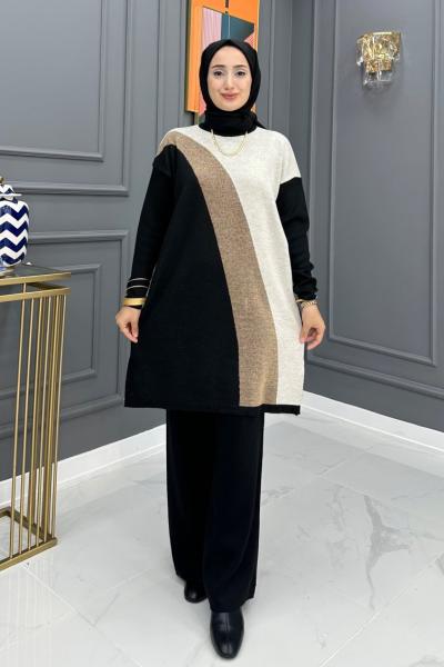 Şahika Triko Takım- Siyah