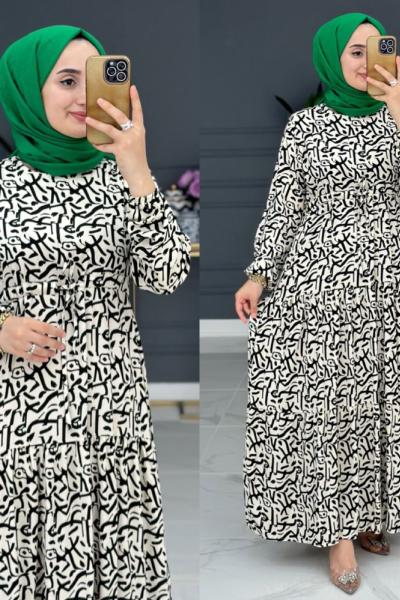 Şahizen Elbise - Ekru