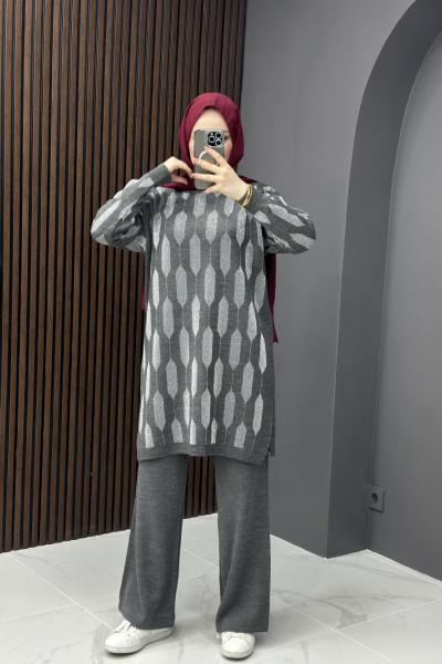 Selen Triko Takım - Gri