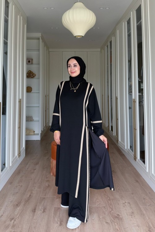 Şevval Şeritli Spor Takım - Siyah
