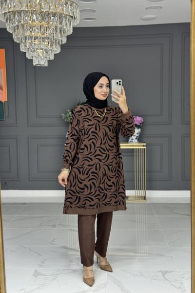 Simge tesettur takım - camel