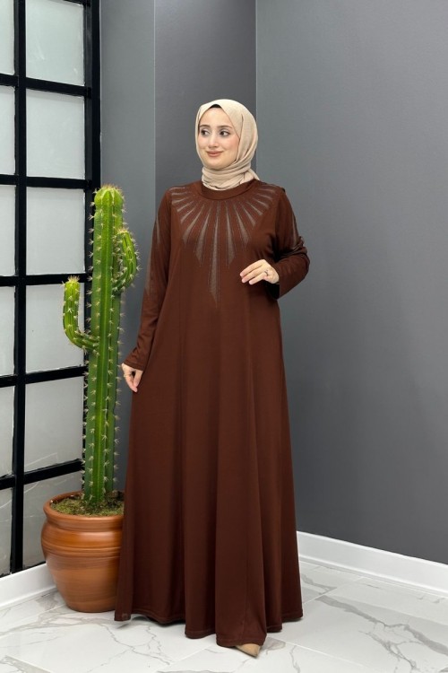 Sonay Elbise - Kahve