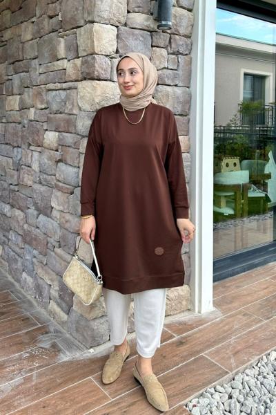 Spor Basic Tunik - Kahve