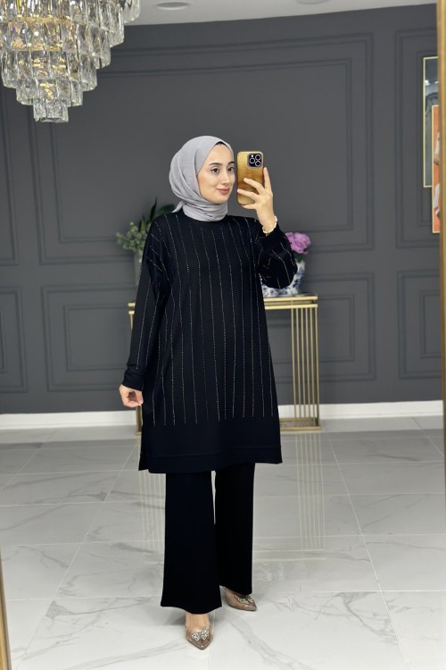 Tanya takım - siyah