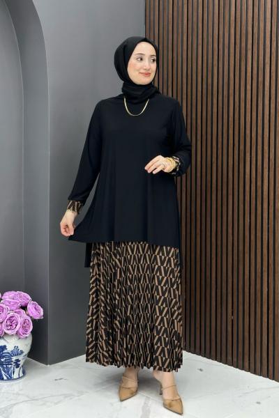 Türkan Etekli Takım - Siyah