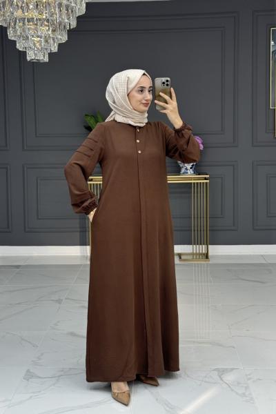 Uslu tesettur ferace -kahve