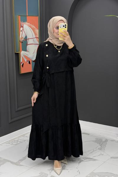 Venessa elbise - siyah