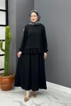 Yasemin Etekli Takım - Siyah