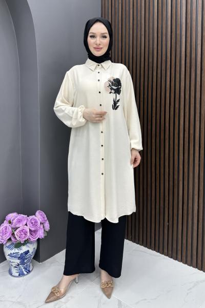 Yeni Kübra Takım - Krem