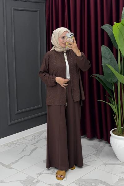 Yüsra Takım-Kahverengi
