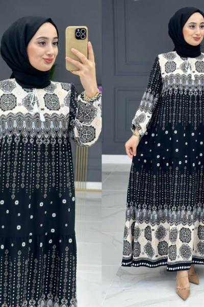Zerrin Elbise - Siyah