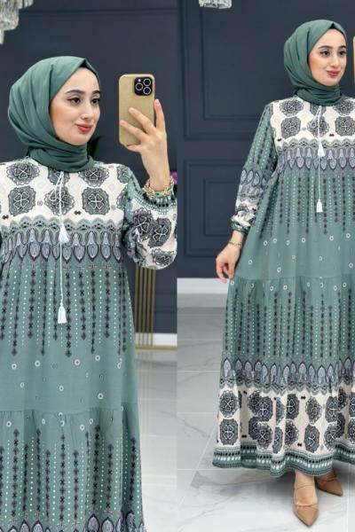Zerrin Elbise - Yeşil