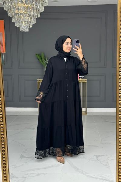 züleyha elbise - siyah