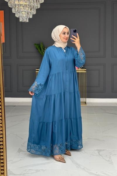 züleyha elbise - mavi