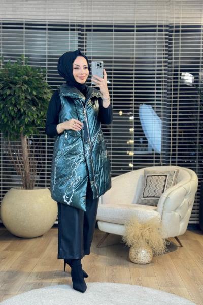 0003 Asimetrik Şişme Yelek Yeşil