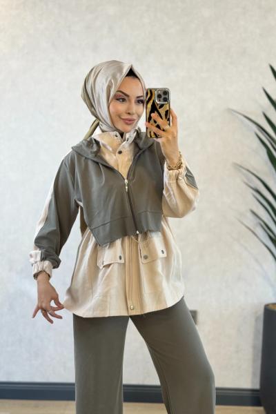 033 Lacoste Tencel Takım Haki