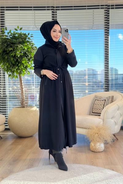 04-1474 Ön Ribana Kumaş Kap Siyah
