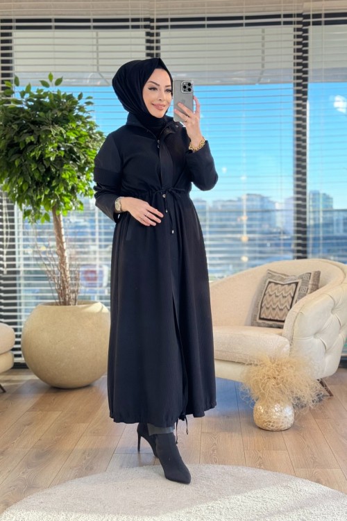 04-1474 Ön Ribana Kumaş Kap Siyah