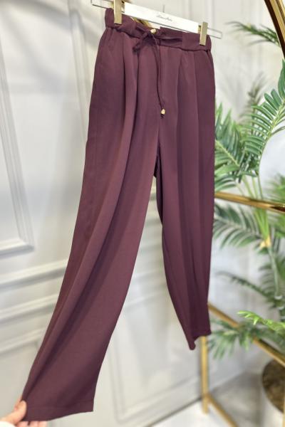 0667 Şalvar Pantolon Bordo