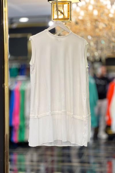 0778 Şifon Piliseli İçlik Ekru