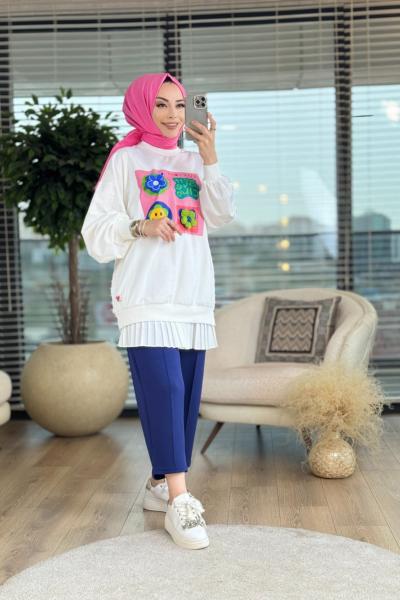 10407 Emoji Tunik Ekru