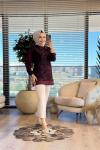 10726 Ön Sutaşlı Tunik Bordo