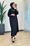 10750 Şelale Uzun Tunik Siyah