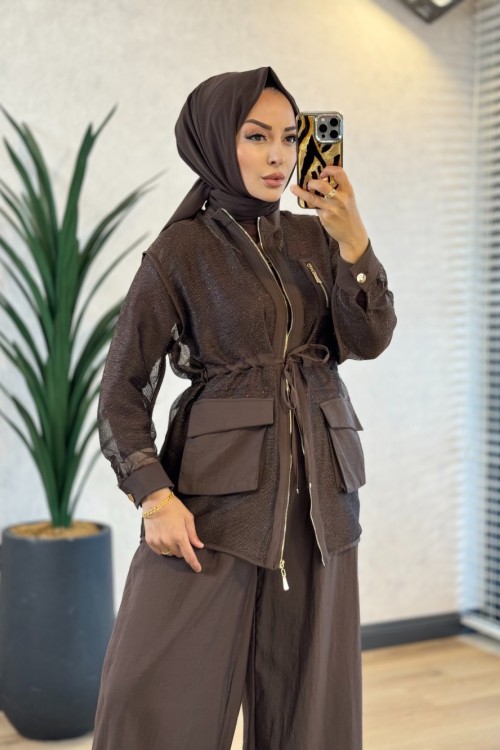 10980 Bihter Takım Kahve