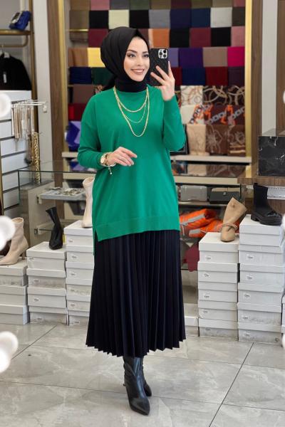 110 Simli Merserize Triko Tunik Benetton