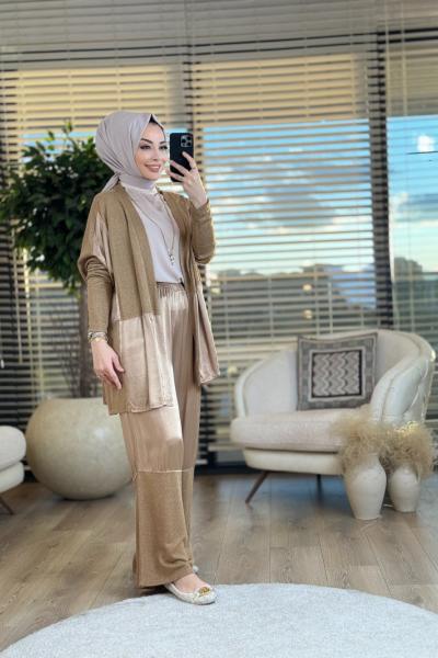 1103 İpek Takım Camel