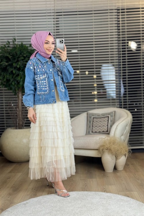 1106 Avin Kot Ceket Mavi