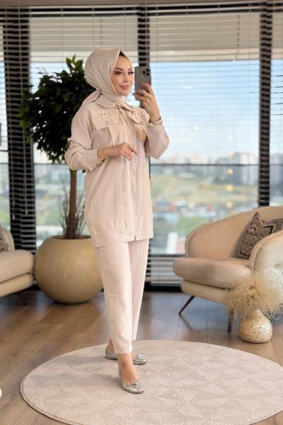 1258 Cemre Takım Bej