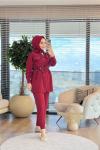 1262 File Detaylı Takım Bordo
