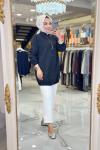 14-1158 Kabartma Desen Ceket Siyah