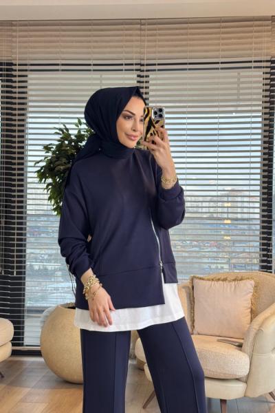 14438 Etek Ucu Parçalı Takım Lacivert