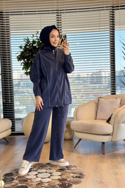 14439 Kübra Takım Lacivert