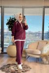 1504 Omuzları TaşlıTakım Bordo