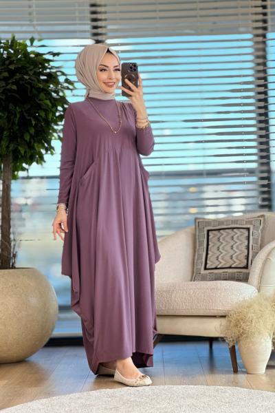 1686 Tuğçe Elbise Gül