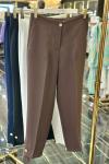 18277 Paçası Metal Düğmeli Pantolon Kahve