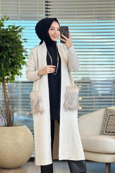 2001 Betül Hırka Bej